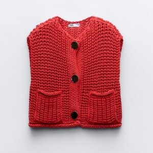 Chunky knit vest